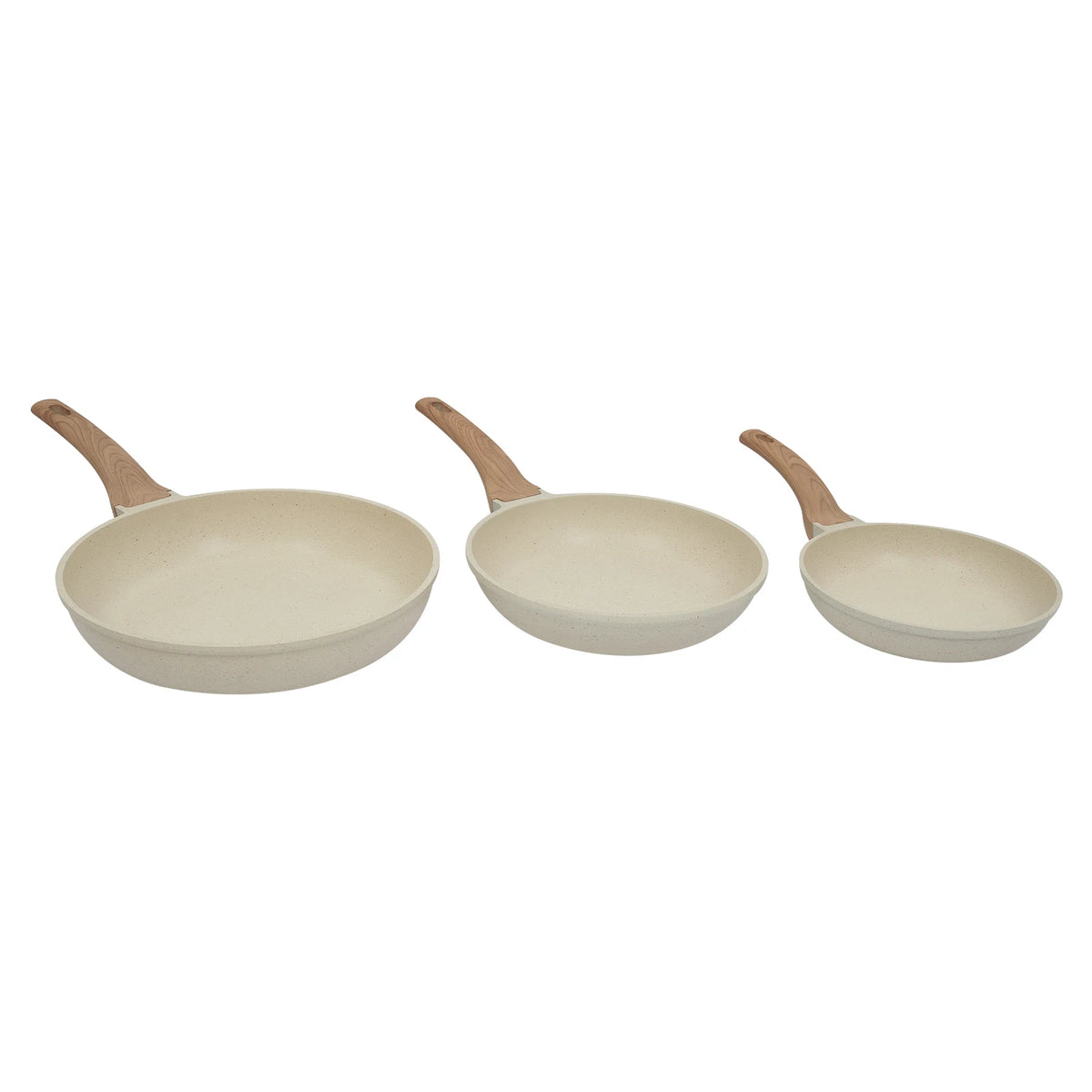 3-Piece Frying Pan Set, Versatile Use Frying Pan, Healthy Cookware Pan Dishwasher/Oven Safe