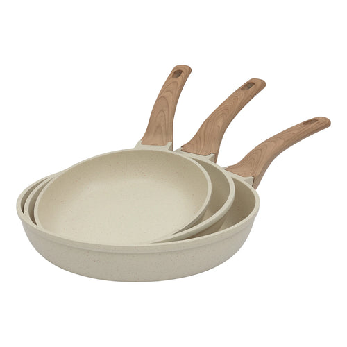 3-Piece Frying Pan Set, Versatile Use Frying Pan, Healthy Cookware Pan Dishwasher/Oven Safe